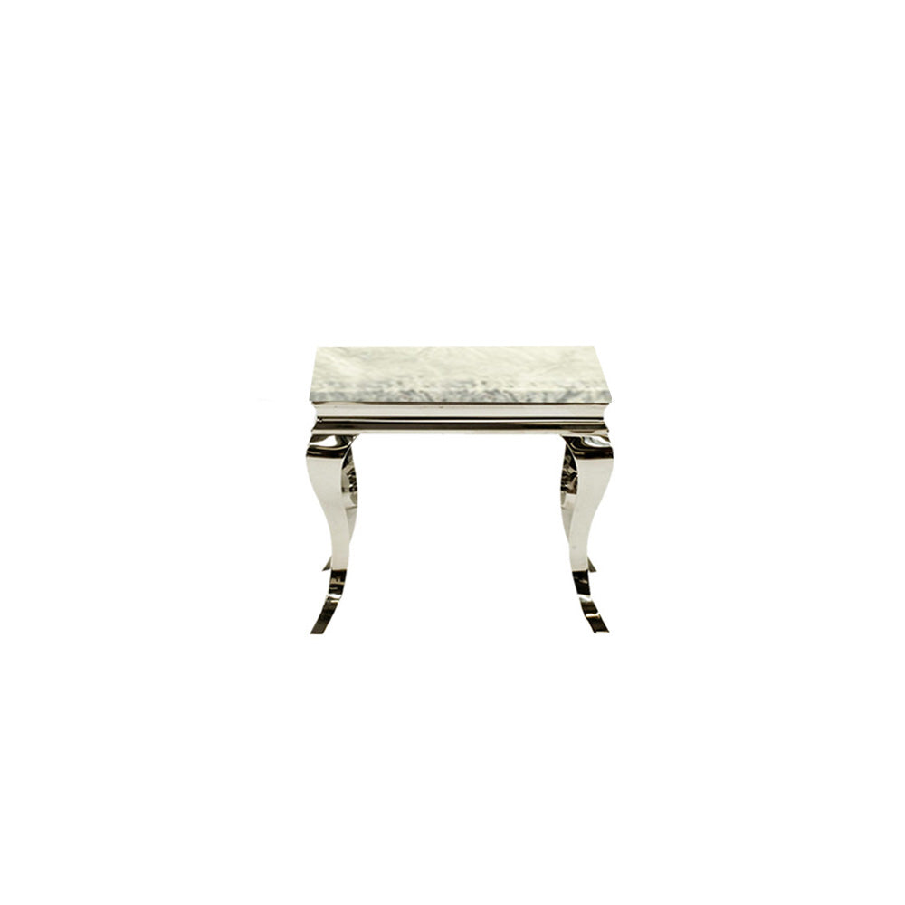 Ivory Smoke marble imperial Lamp Table