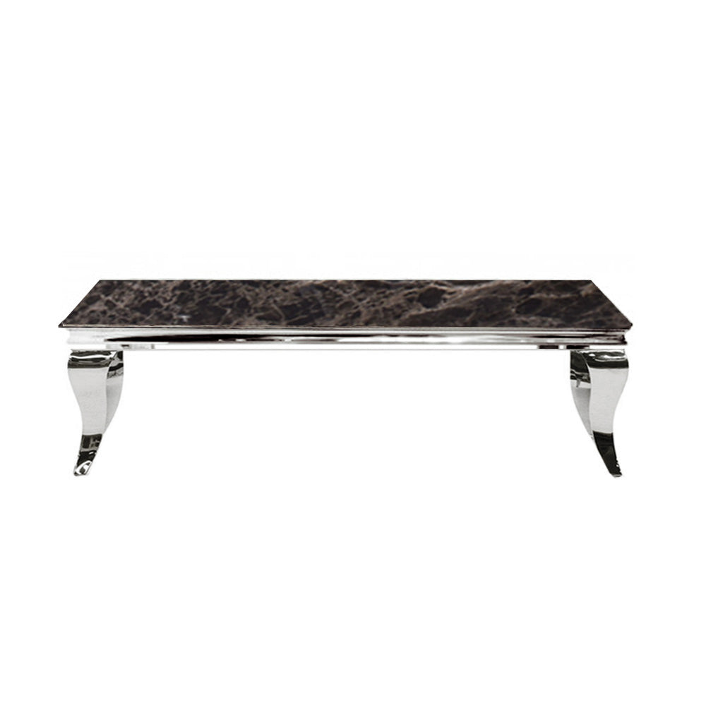 Black marble imperial coffee table