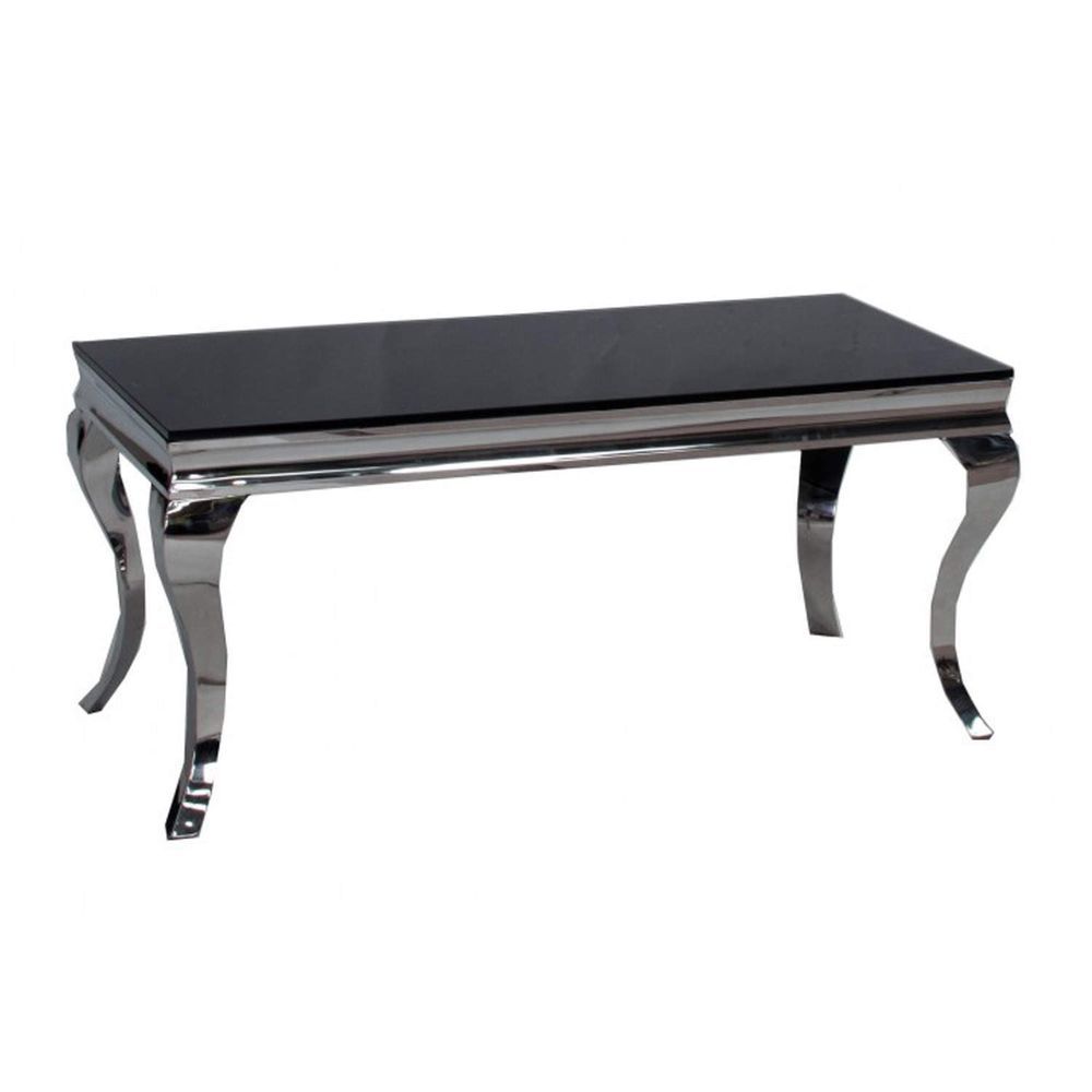 Louis black glass coffee Table