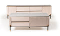 Bella Ribbed Furniture - White & Gold