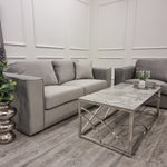 Hudson 3 & 2 Seater Sofa With Fixed Back Cushion
