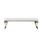 White imperial coffee table