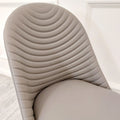 ALBA LEATHER DINING CHAIR – RIBBED STITCHING & BLACK SCANDINAVIAN LEGS