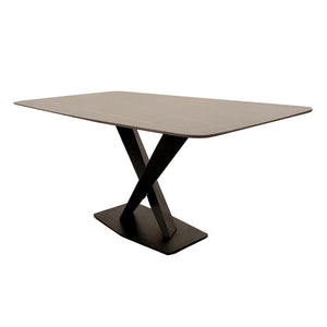 Apollo 1.6m Black Dining Table with Black Sintered Stone