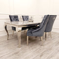 Louis Chrome 1.8m Dinning Table Set