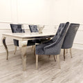 Louis Chrome 1.8m Dinning Table Set