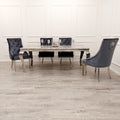 Louis Chrome 1.8m Dinning Table Set