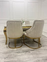 CHELMSFORD VELVET DINING CHAIR GOLD