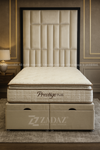 Cream Elegance Bed with Divan Ottoman Storage 