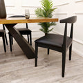 ELSA WOODEN WISHBONE CHAIR WITH MATT.