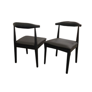 ELSA WOODEN WISHBONE CHAIR WITH MATT.
