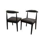 ELSA WOODEN WISHBONE CHAIR WITH MATT.