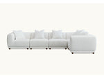 Aluxo Lottie Modular Corner Group in Polar Boucle