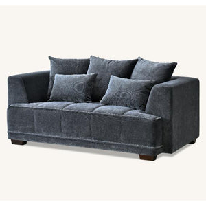 Gramercy 3 + 2 in Steel Velvet