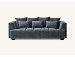 Gramercy 3 + 2 in Steel Velvet