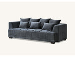 Gramercy 3 + 2 in Steel Velvet