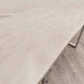 Freya 1.8m Dining Table Solid Light Pine wood with Metal Legs