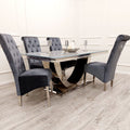 Louis Chrome 1.8m Dinning Table Set