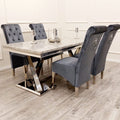 Louis Chrome 1.8m Dinning Table Set