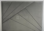 Silver Geometric Luxe Bed