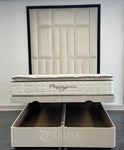 Cream Elegance Bed with Divan Ottoman Storage 