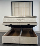 Cream Elegance Bed with Divan Ottoman Storage 