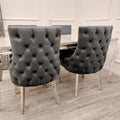 Kensington dining chair with deep button back