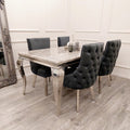 Kensington dining chair with deep button back