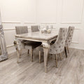 Kensington dining chair with deep button back
