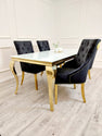 Louis Gold Dining Table