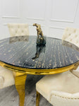 Louis Gold Dining Table