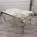 Louis Chrome Dining Table