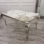 Louis Chrome Dining Table