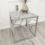 Stella White Lamp Table