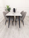 Titus 1.4m Black Dining Table