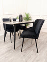 Titus 1.4m Black Dining Table