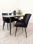Titus 1.4m Black Dining Table