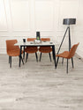Titus 1.4m Black Dining Table