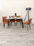 Titus 1.4m Black Dining Table