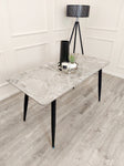 Titus 1.4m Black Dining Table