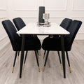 Titus 1.4m Black Dining Table