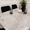 Titus 1.4m Black Dining Table