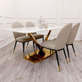 Valeo Gold 1.8m Dining Table