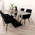 Venus 1.6m Chrome Dining Table