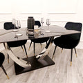 Venus 1.6m Chrome Dining Table