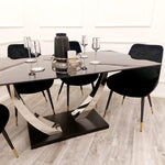 Venus 1.6m Chrome Dining Table