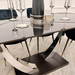 Venus 1.6m Chrome Dining Table