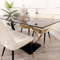Venus 1.6m Chrome Dining Table