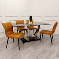 Venus 1.6m Chrome Dining Table
