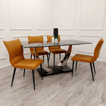Venus 1.6m Chrome Dining Table